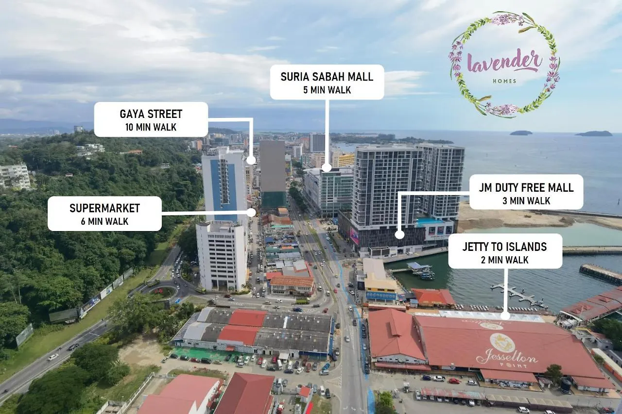 Appartement Lavender Homes @ Jesselton Quay Kota Kinabalu Malaisie